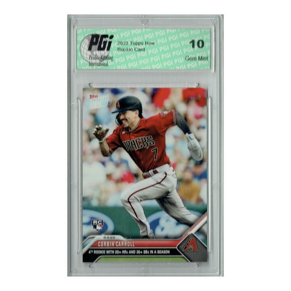 Corbin Carroll 2023 Topps Now #657 Arizona Diamondbacks Rookie Card PGI 10