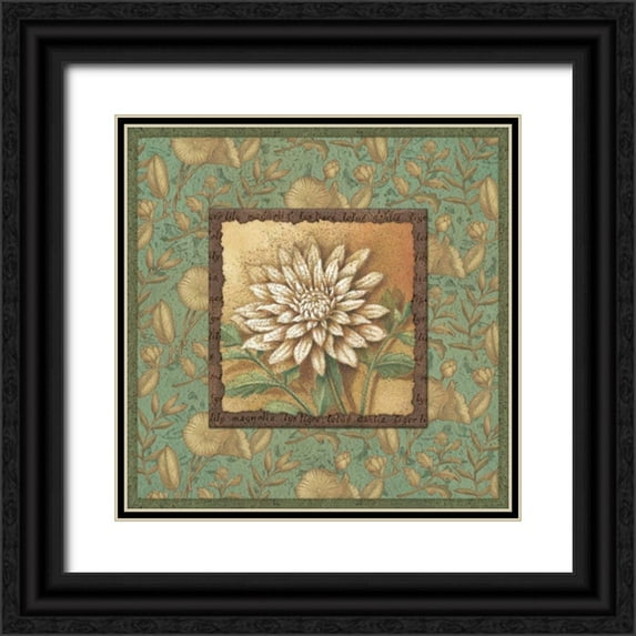 Corbin, Delphine 26x26 Black Ornate Wood Framed with Double Matting Museum Art Print Titled - Spirits Quartet II