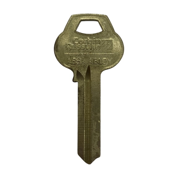 Corbin Russwin 77-6PIN-10 Single Section Standard Bow Key Blanks, Nickel Plated