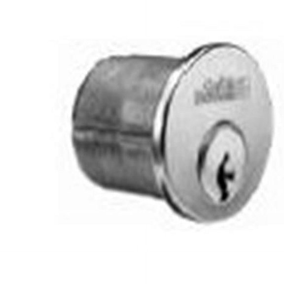 Corbin Russwin CR1000118A0162659C2 1.125 in. Standard Mortise Cylinder with Cloverleaf Cam & 6 Pin 59C2 Keyway - Satin Chrome