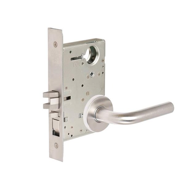 Corbin Russwin ML2051-RWA-626-LC ML2051 Mortise Office with RW-Regis Lever Lockset - A Rose - Less Cylinder - 626 Satin Chrome