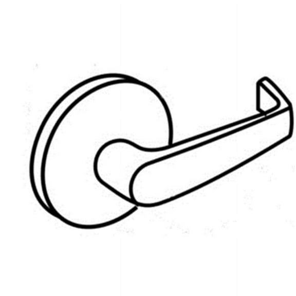 Corbin Russwin ML2055NSA626 Single Cylinder Classroom Mortise Lock with Newport Lever & A Rose L4 Keyway, Satin Chrome