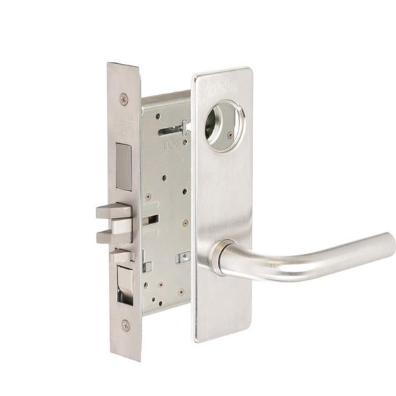 Corbin Russwin ML2067-RWM-626-LC ML2067 Mortise Apartment with RW-Regis Lever Lockset - M Escutcheon - Less Cylinder - 626 Satin Chrome