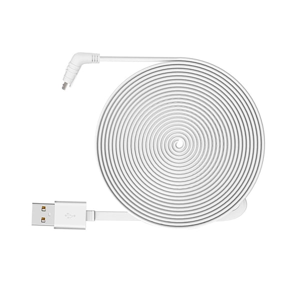 Cord 9M/29.5ft Charging Power Cable Fits For Arlo Pro, Arlo Pro 2, Arlo GO, Arlo Light Weatherproof Indoor/Outdoor Flat Cable Aluminium Alloy Micro USB Cable Charging/Power Cord