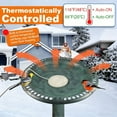 Cord Bird Bath Heater for Outdoors in Winter, Submersible Energy-Saving ...
