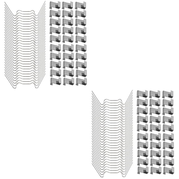 TABLZONE Greenhouse W Wire Clips Rust Resistant Silver for Home Use 200Pcs