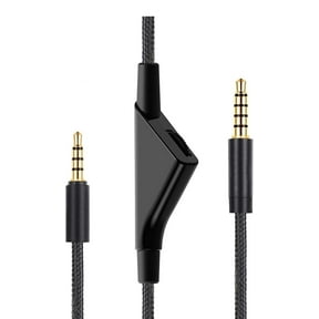 for Cord for G Pro X, G433 Headset Cable Braided Wire, 6.5 Feet/2.0 M Volume Control Cable Compatible with Logitech G Pro X/ G433 / G233 Gaming Headsets