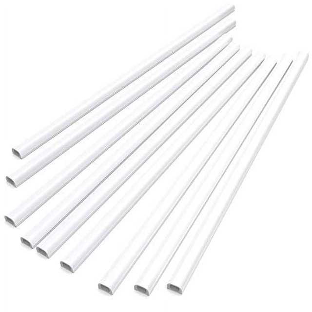 Cord Hider, 142in Mini Wire Cable Cover, PVC Cable Concealer Channel