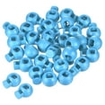 thumbnail image 1 of Cord Locks, Ball Spring Toggle Stopper for Drawstring Bag Shoelaces, Lake Blue 100 Pack, 1 of 5