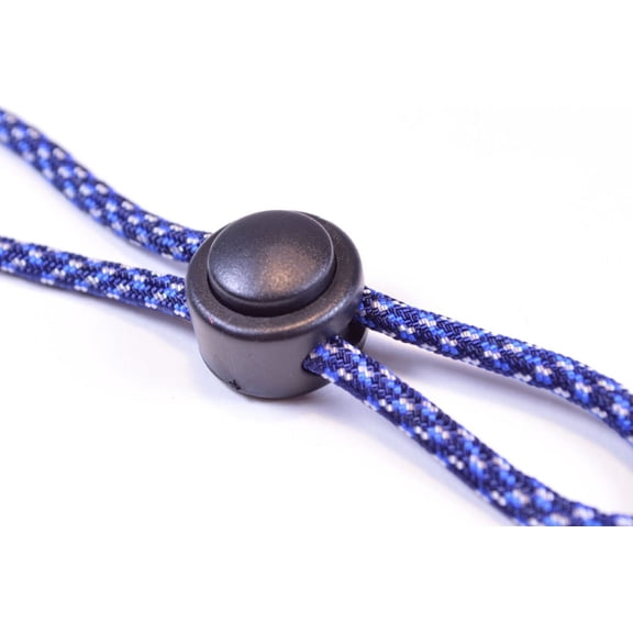 Cord Locks For Paracord / Leather Projects - Button Top Dual Strand Cord Lock 5 Pack