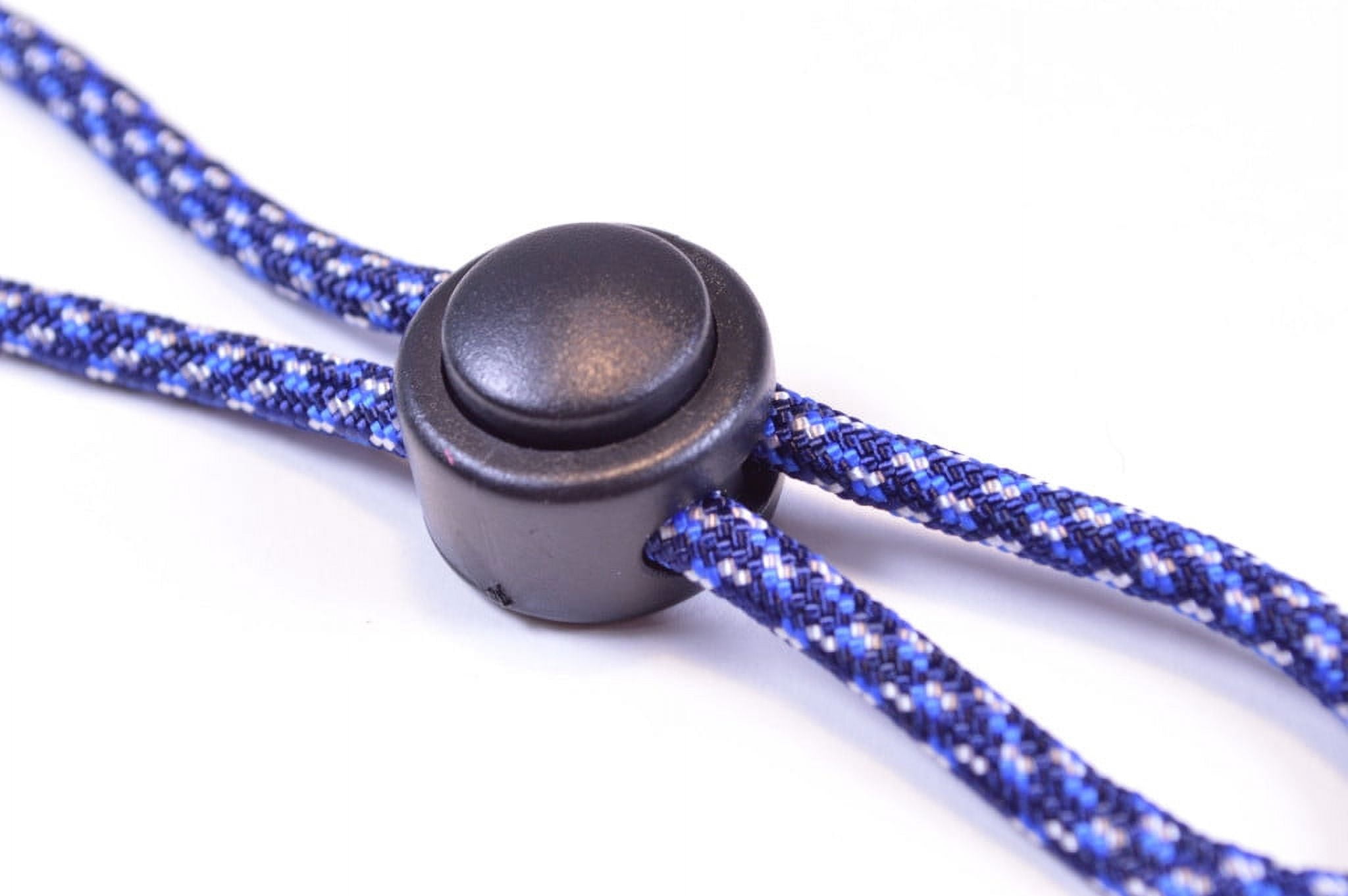 Cord Locks For Paracord / Leather Projects - Button Top Dual Strand Cord Lock 50 Pack