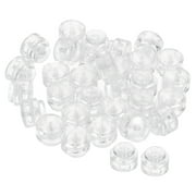 Cord Locks, Round Spring Toggle Stopper for Drawstring Bag Shoelaces, Clear 30 Pack