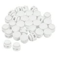 thumbnail image 1 of Cord Locks, Round Spring Toggle Stopper for Drawstring Bag Shoelaces, Frosted White 30 Pack, 1 of 5