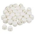 thumbnail image 1 of Cord Locks, Round Spring Toggle Stopper for Drawstring Bag Shoelaces, White 30 Pack, 1 of 5