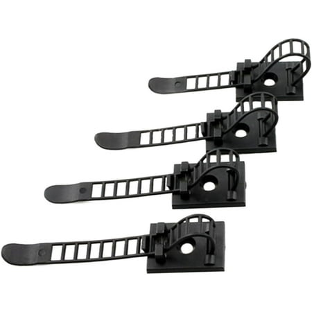 Cord Management 100 Pcs Cord Cable Organizer Cable Clamp Adjustable Telephone Line Black Adjustable Adjustable Cord Clips Cable Clips