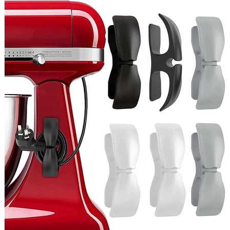 Cord Organizer for Appliances, 6 Pack Cord Wrapper for Kitchen Appliances Cord Holder Organizer Stick on Cord Winder for Stand Mixer, Coffee Maker, Toaster, Pressure Cooker and Air Fryer