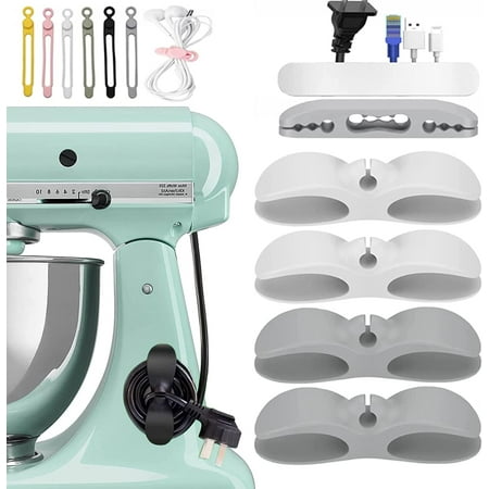 Cord Organizer for Appliances - Upgraded Cord Wrap Holder Cord Winder Stick Firmly on Kitchen Mixer, Coffee Maker, Pressure Cooker, Air Fryer and Small Appliances by Nearockle(12 Pack)