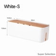 Cord Organizer Box To Hide Power Strips & Cords For Desk,Cable ...