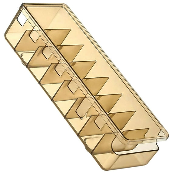 TABLZONE Golden Rectangular 8 Slots Design Cord Management Box Wire Hider for Cables and Chargers Home Office Use