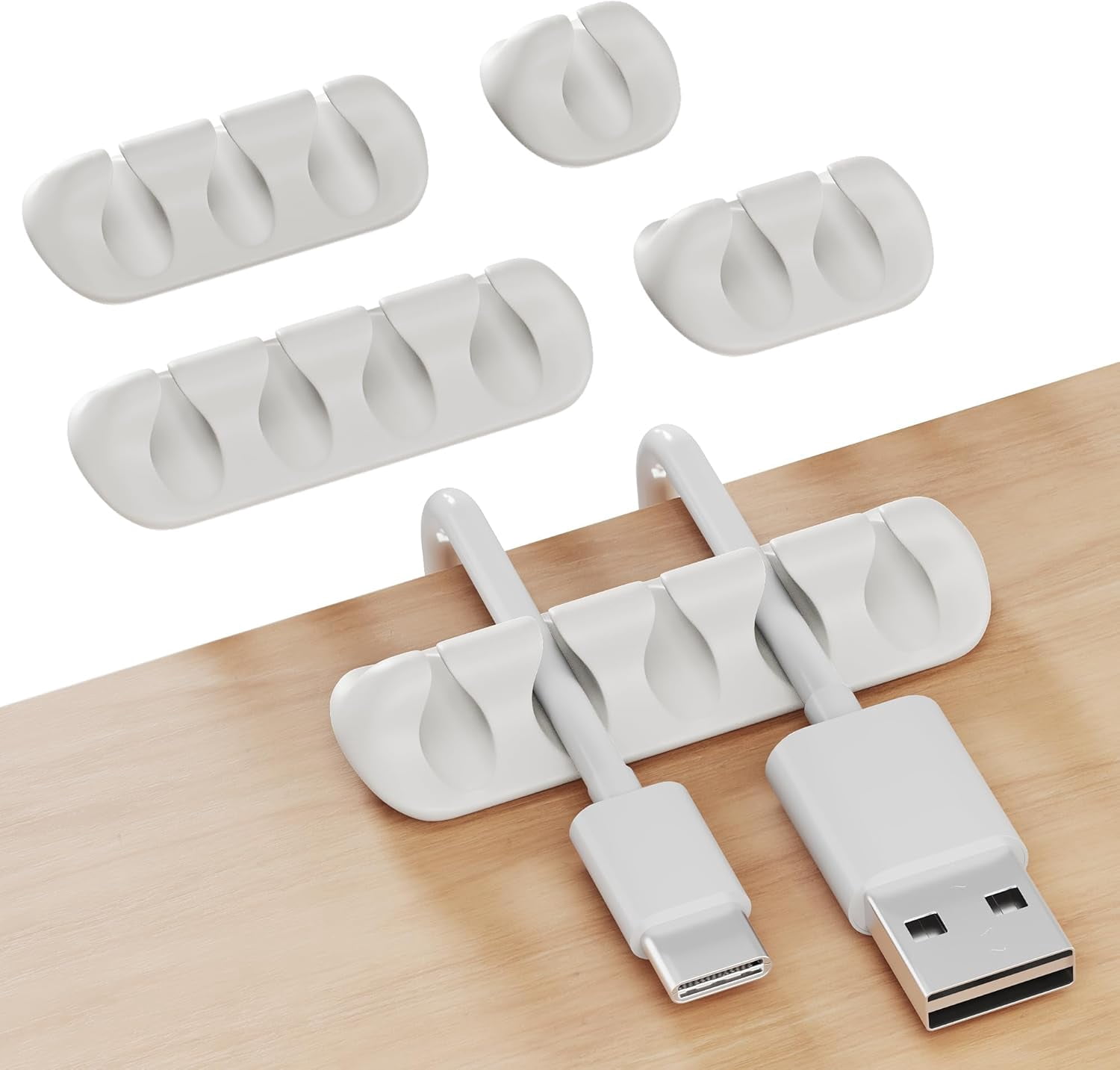 Cord Organizer for Desk, Cable Holder for Nightstand, Charger Organizer ...
