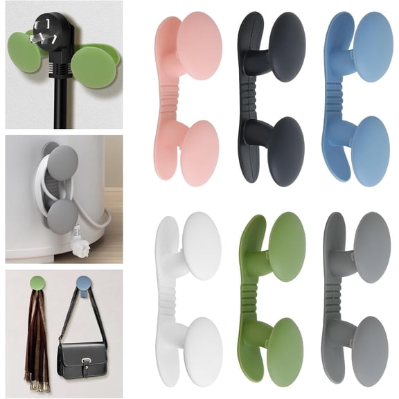 Cord Organizer for Kitchen Appliances, 6 Pack Cable Wire Holder, Cord Wrapper Organization Stick on Mixers Coffee Maker Pressure Cooker Blender Air Fryer