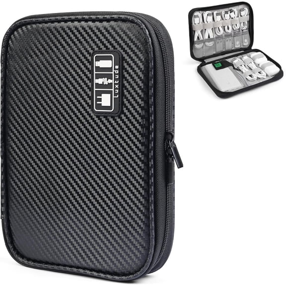 Cord Organizer Travel, Cable Organizer Bag, Portable Electronics Organizer, Travel Essentials for Cord Storage/Charger Storage/Cable Storage