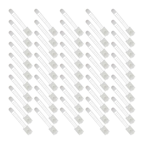 Cord Routing Clips for Desk Edges and Media Areas, Adhesive-Backed Adjustable Wire Holders for Daily Setup, 50 Pack