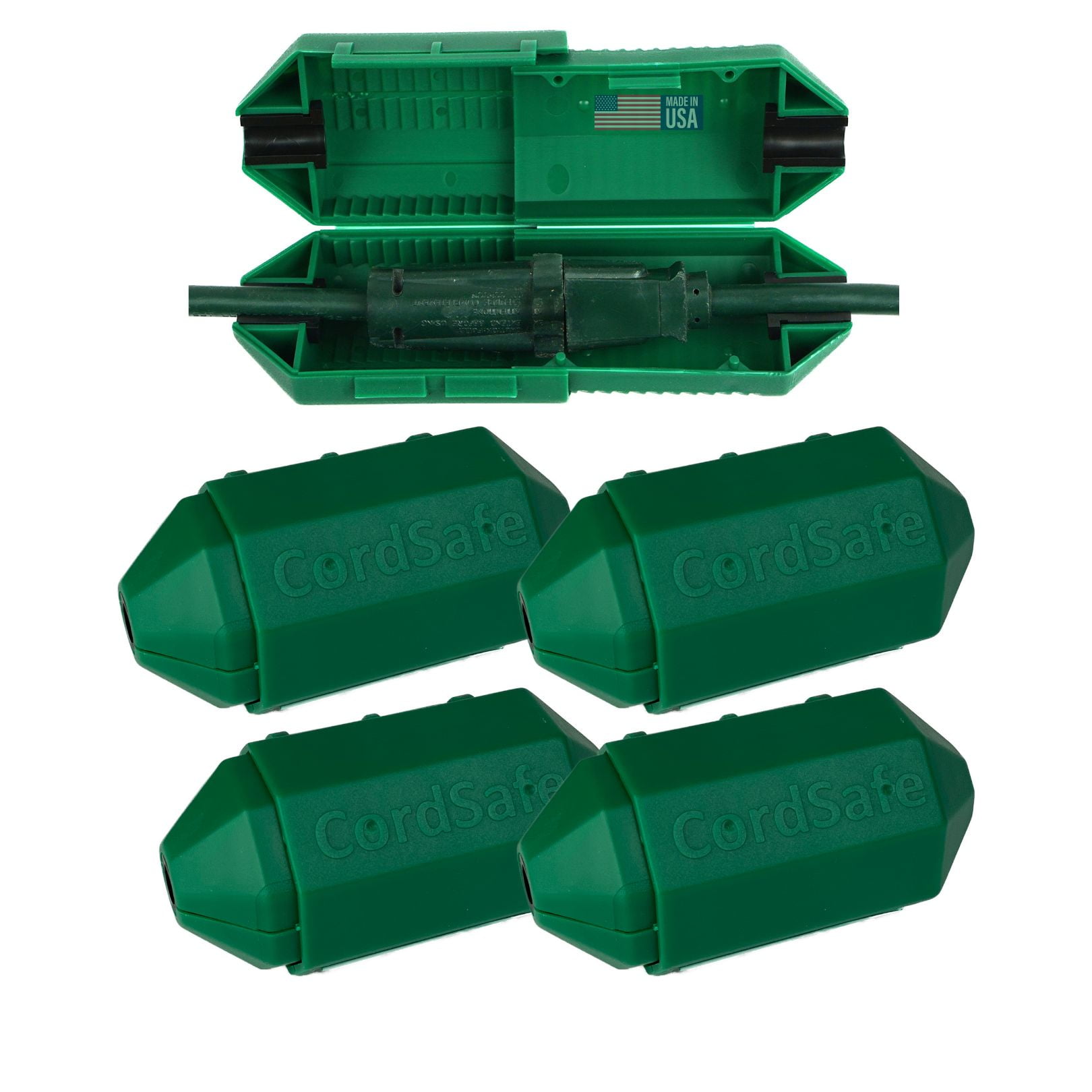 CordSafe Plus Electrical Extension Cord Plug Protector Safety Cover WaterResistant Indoor