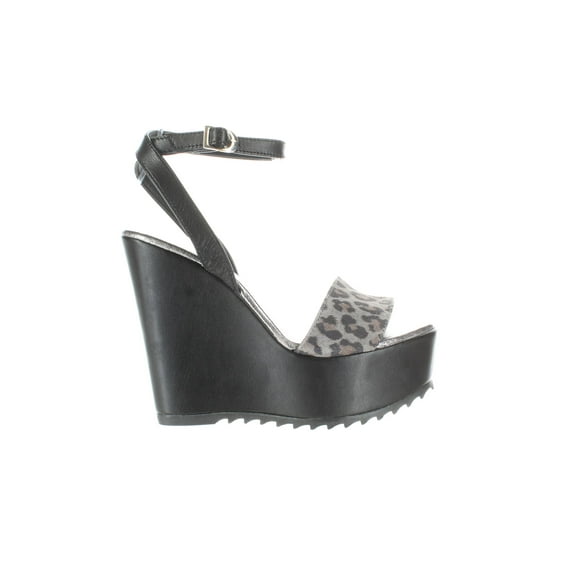 Cordani Womens Jaguar Grey Cheetah Ankle Strap Heels EUR 36