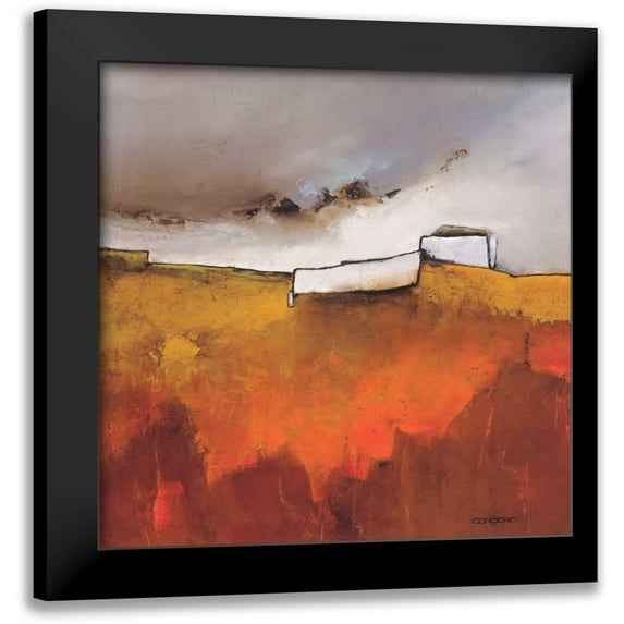 Cordaro, Emiliano 12x12 Black Modern Framed Museum Art Print Titled - Fascinating Landscape IV