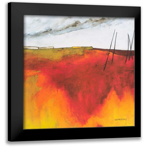 Cordaro, Emiliano 15x15 Black Modern Framed Museum Art Print Titled - Fascinating Landscape V