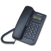 Corded Basic Landline Phone, FSK/DTMF Simple Caller ID Telephone with LCD Incoming Call Number Display, Small Desk/Wall Mountable Analog Phone for Home Office