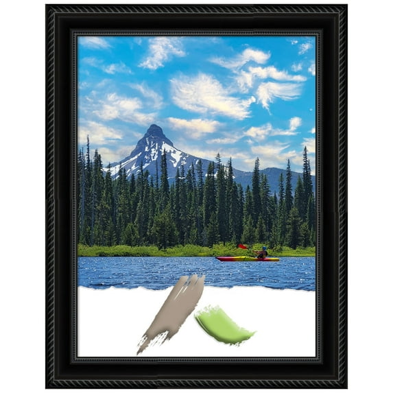 Corded Black Picture Frame, Photo Frame, Art Frame