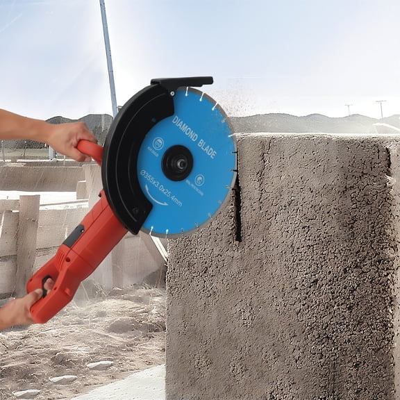 Corded Circular Concrete Saw, Concrete Saw with Water Fed Dust Suppression, Electric Cutting Machine