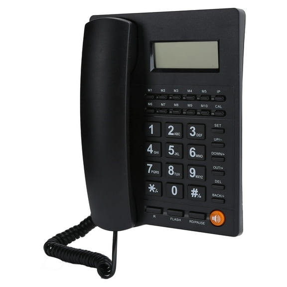 Corded Desktop Phone With Caller ID Large Buttons, Easy Dialing For Seniors Low <span Style="background:red"></span>