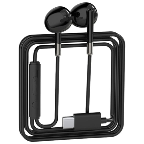 Corded Earphones In Line Control Headphone Comfortable Wear Noise Cancelling for Gaming and Daily Use