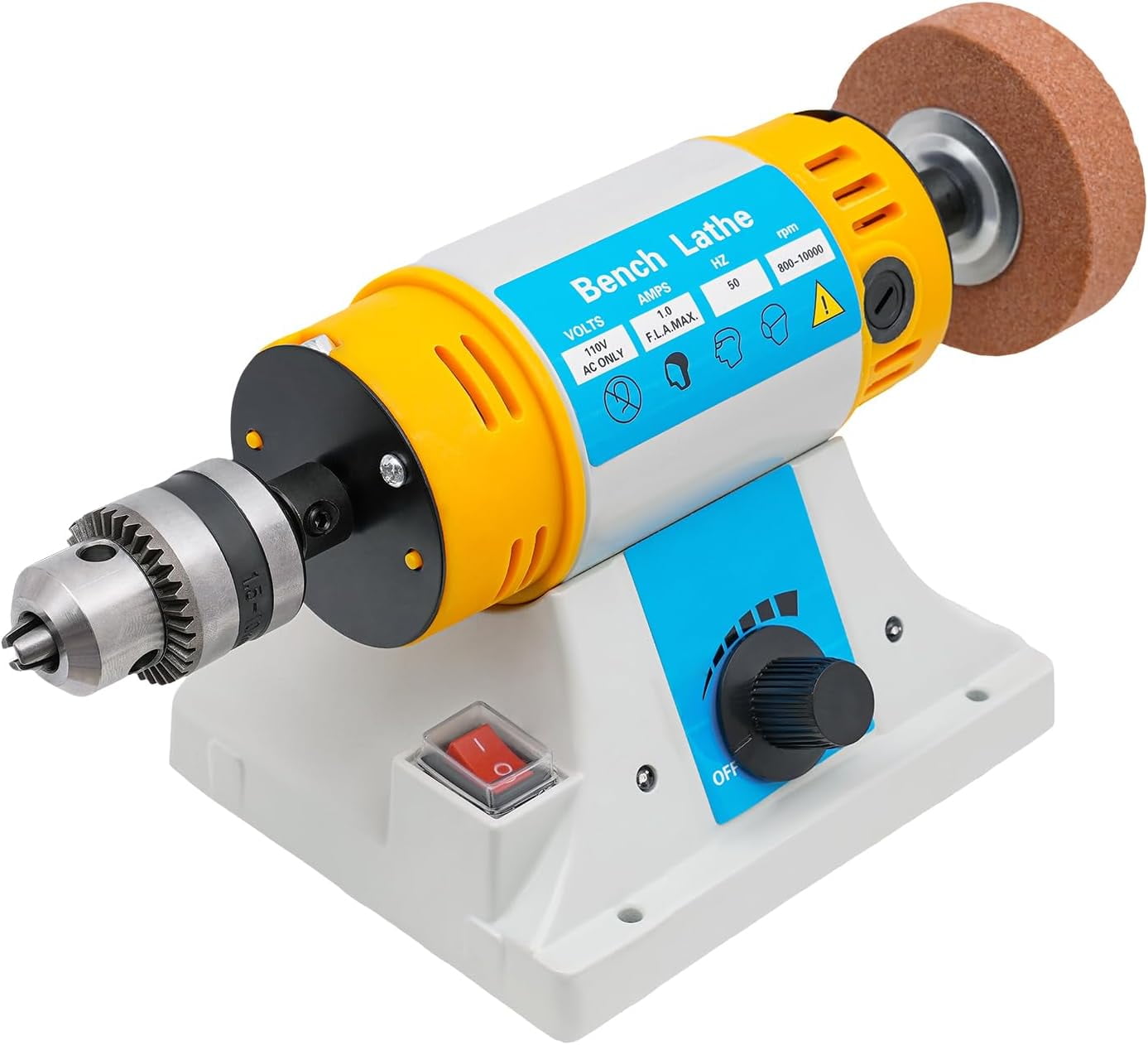 Corded Electric Bench Buffer Polishing Machine, MultiFunction Benchtop