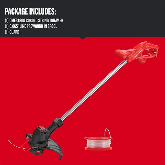 Corded Electric String Trimmer Edger with 12-Inch Cutting Width for Lawn Care