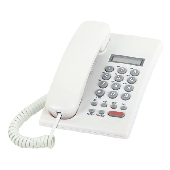 Corded Landline Phone Big Button Landline Phone Call Display Fixed Telephone for Office Home Hotel Bathroom Guest Room
