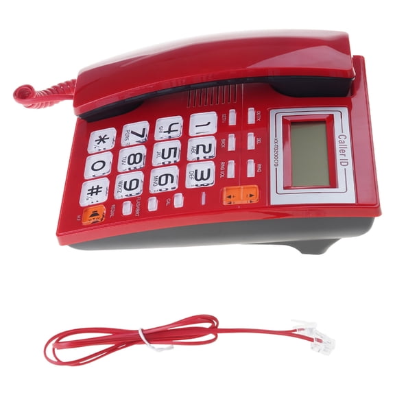 Corded Landline Phone Big Button Landline Phones with Caller Identification Fixed Telephone for Office Hotel Reception