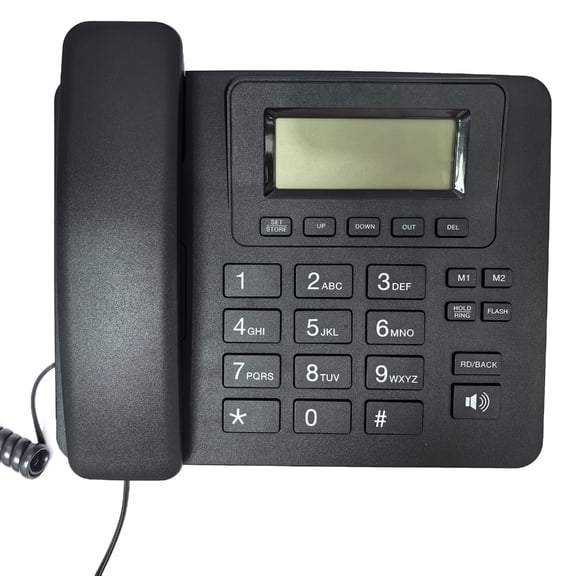Corded Landline Phone Big Button Landline Phones with Caller Identification Fixed Telephone for Office Hotel Reception