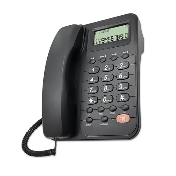 Corded Landline Phone Fixed Telephone for Hotel Room, Use With Caller Display, MultipleLine Connection