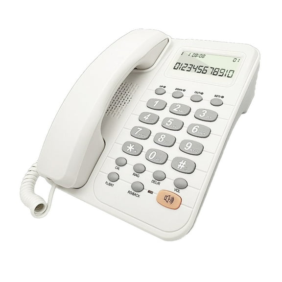 Corded Landline Phone Fixed Telephone for Hotel Room, Use With Caller Display, MultipleLine Connection