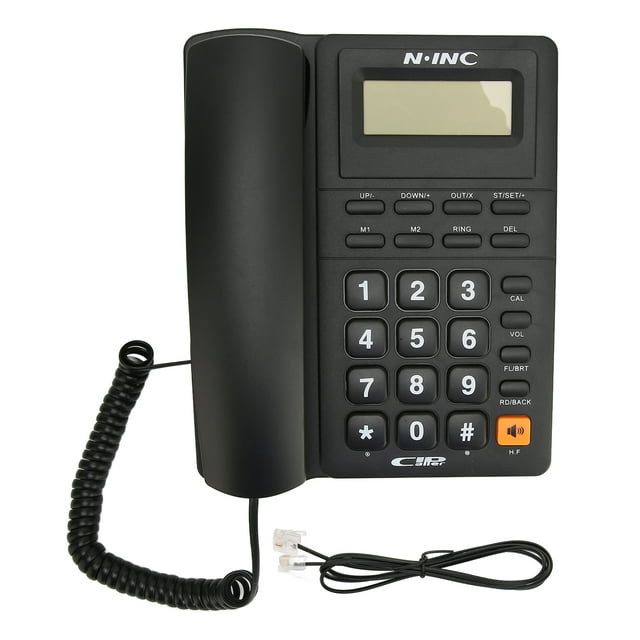 Corded Landline Phone Multifunction Caller ID Display Speed Dial Last