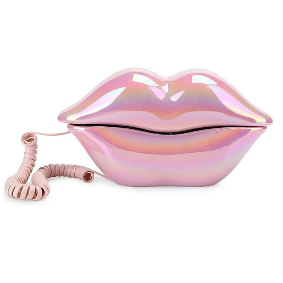 Corded Landline Phones for Home, Funny Novelty Lip Phone Gift, Wired Mouth Telephone Real Landline Home Office Telephones Furniture Decor