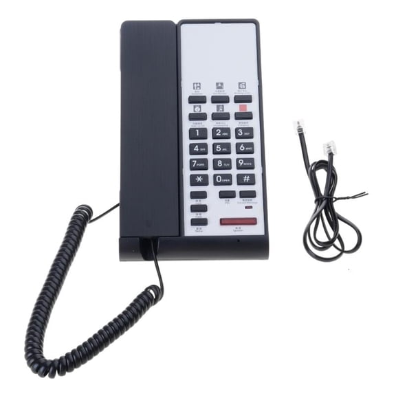 Corded Landline Telephone Landline Desktop Landline Phone Noise Reduction Calling Suitable for Home Hotel Office