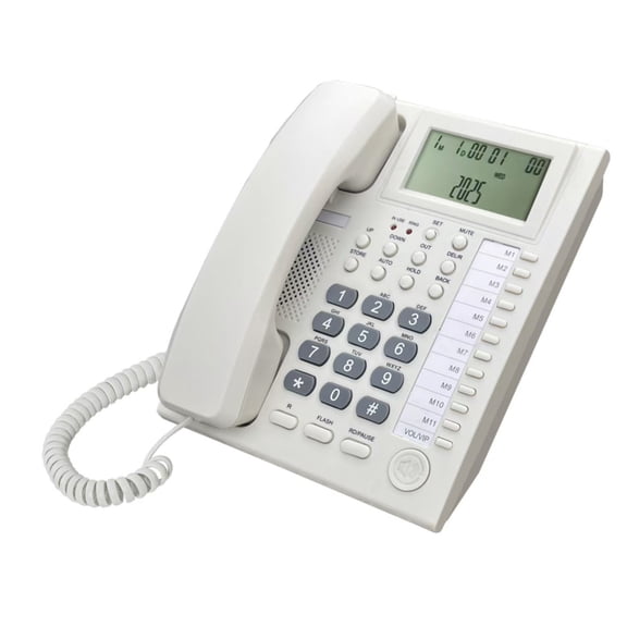 Corded Landline Telephone Landline Desktop Phone Noise Reduction Calling Suitable for Home Hotel Office School