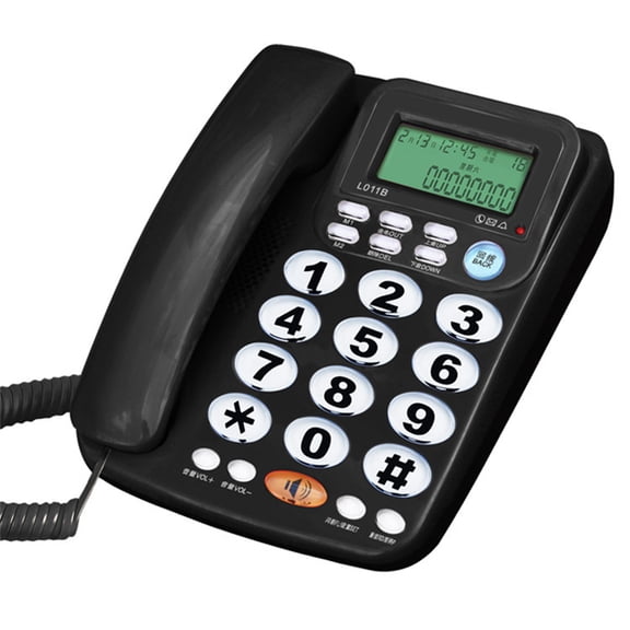 Corded Landline Telephone with Large Screen Display Stay Connected and Organized with this Functional Telephone