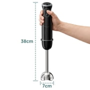 Corded Multifunctional Hand Blender, 12 Speed with Turbo Boost, Detachable Easy Clean, Compact Portable for Blending Whipping Pureeing Smoothies