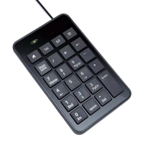 Corded Number Pad USB Numeric Keypad 23 Key Number Keypad Keyboard for Laptop PC Computer Notebook Big Print Letters
